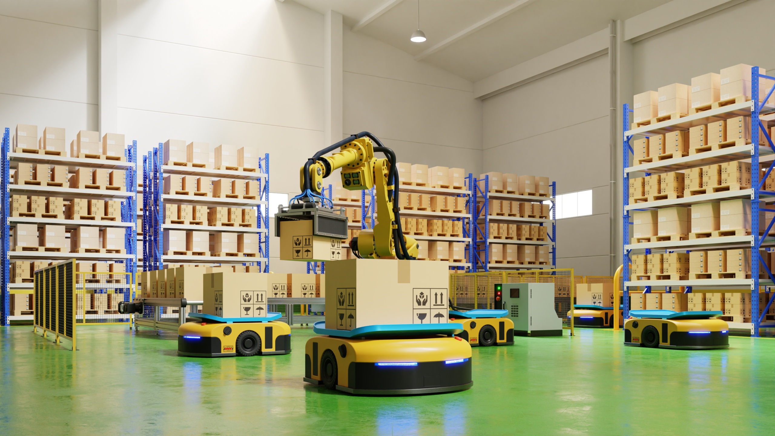 Warehouse automation and robotics in action